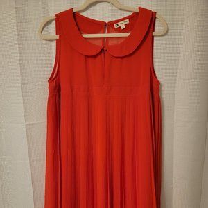 Orange Knee Length Dress by Cotton Candy